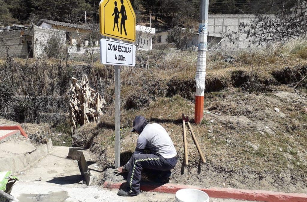 Colocación de Señales de Tránsito Preventivas en el Municipio